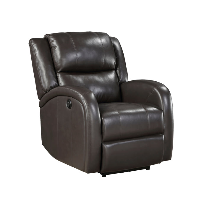 Foxcroft Power Reclining Chair in Brown - 9316PUBR-1PW