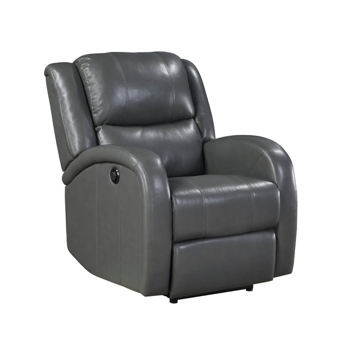 Foxcroft Power Reclining Chair in Gray - 9316PUGY-1PW