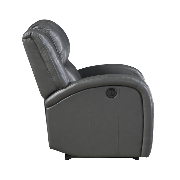 Foxcroft Power Reclining Chair in Gray - 9316PUGY-1PW