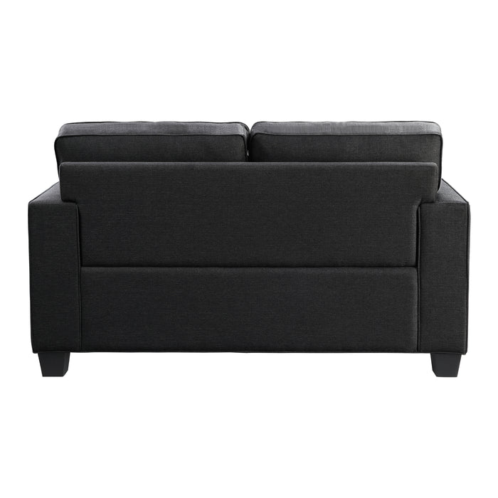 Elmont Loveseat in Black - 9327BK-2