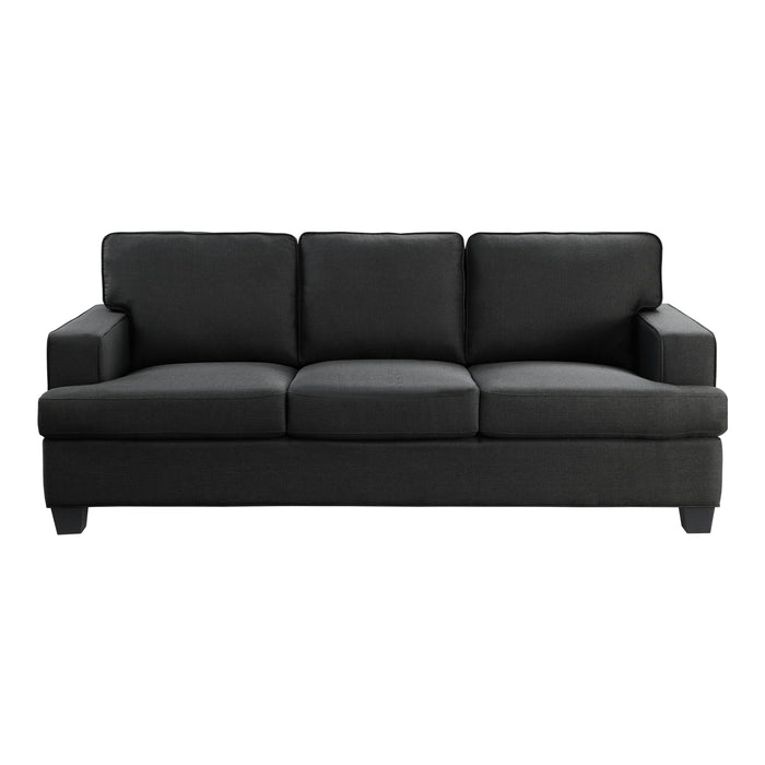 Elmont 2pc Set: Sofa, Love in Black - 9327BK*2