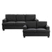 Elmont 2pc Set: Sofa, Love in Black - 9327BK*2 image