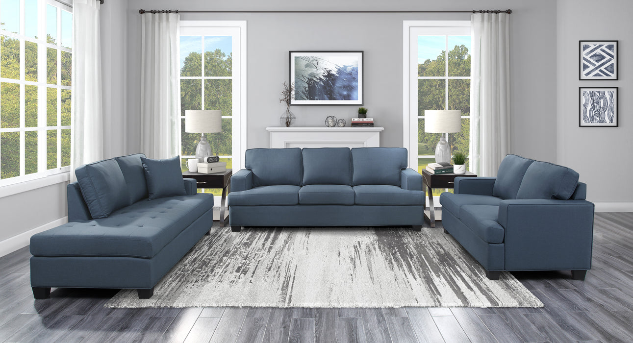 Elmont Sofa in Blue - 9327BU-3