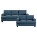 Elmont 2pc Set: Sofa, Love in Blue - 9327BU*2 image