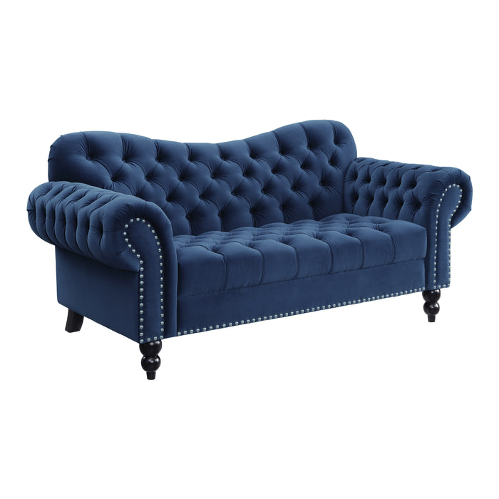 Rosalie Loveseat in Blue - 9330BU-2