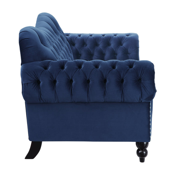 Rosalie Loveseat in Blue - 9330BU-2