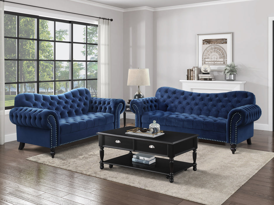 Rosalie Sofa in Blue - 9330BU-3