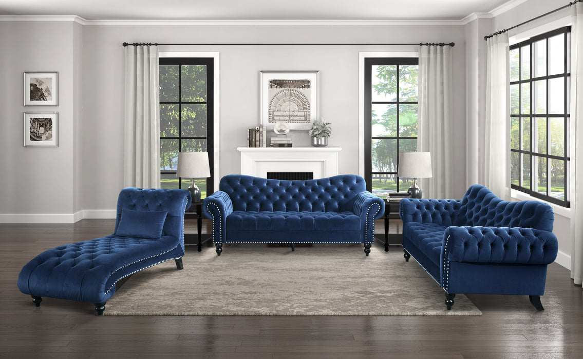 Rosalie Chaise in Blue - 9330BU-5