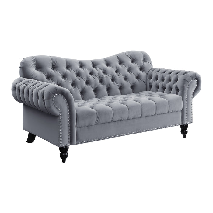 Rosalie Loveseat in Gray - 9330DG-2