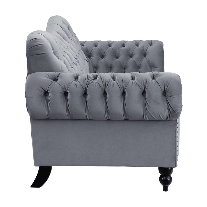 Rosalie Loveseat in Gray - 9330DG-2