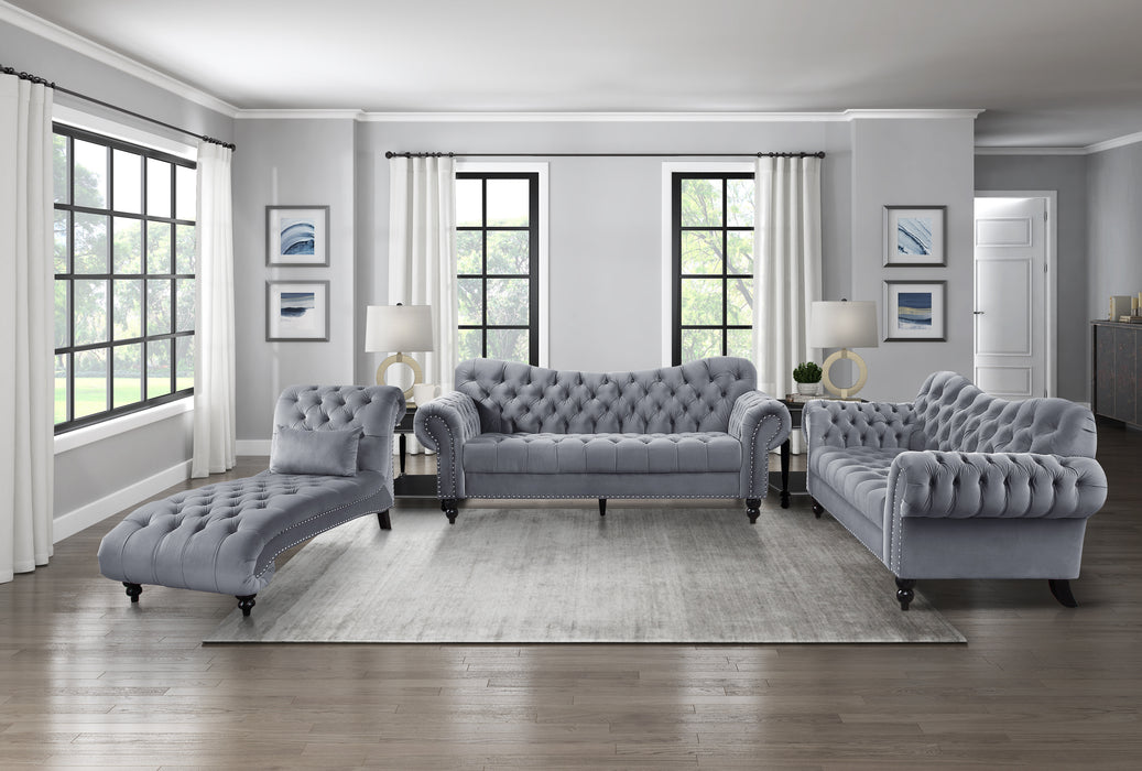 Rosalie Sofa in Gray - 9330DG-3