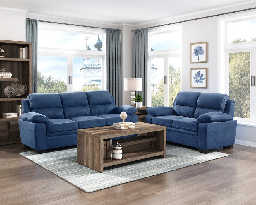 Holleman Sofa in Blue - 9333BU-3