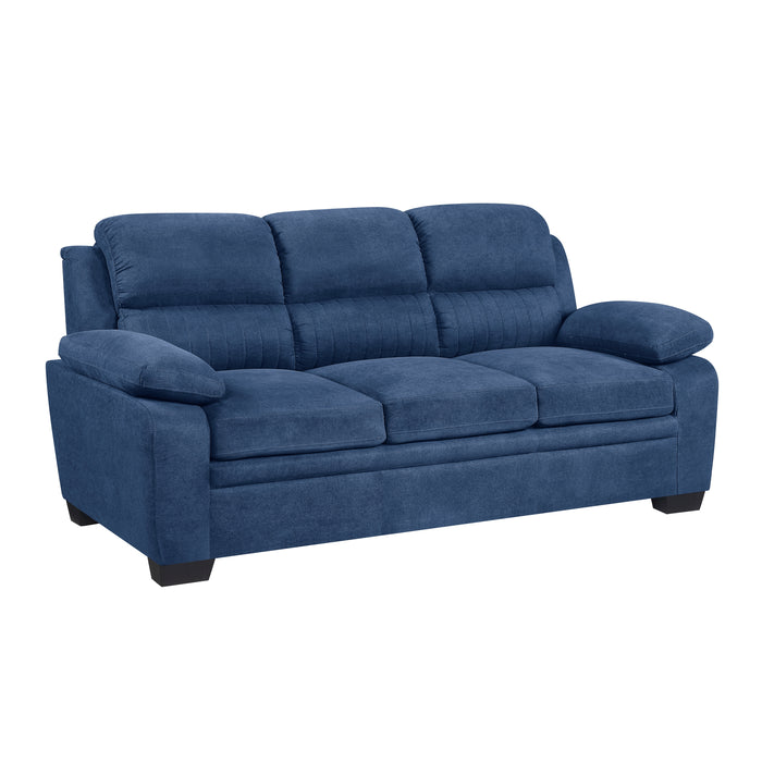 Holleman 2pc Set: Sofa, Love in Blue - 9333BU*2