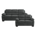 Holleman 2pc Set: Sofa, Love in Gray - 9333DG*2 image