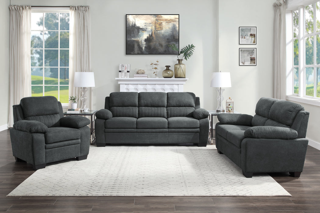 Holleman Loveseat in Gray - 9333DG-2