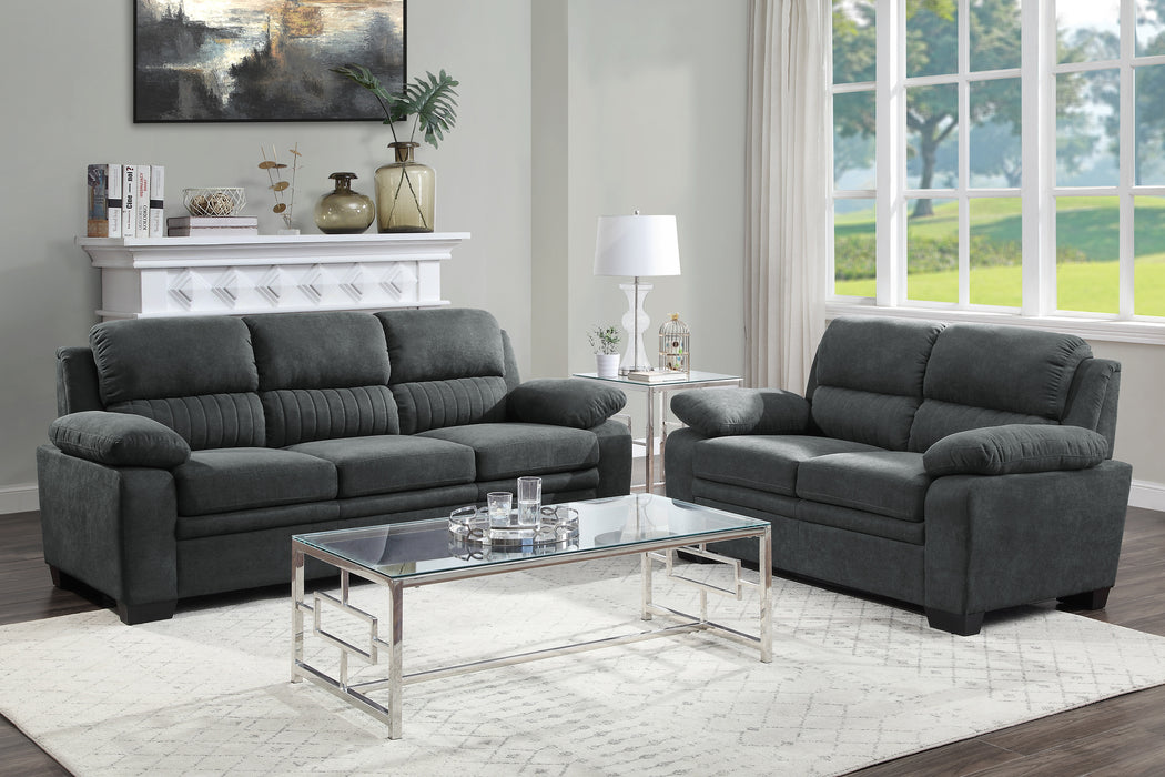 Holleman Loveseat in Gray - 9333DG-2