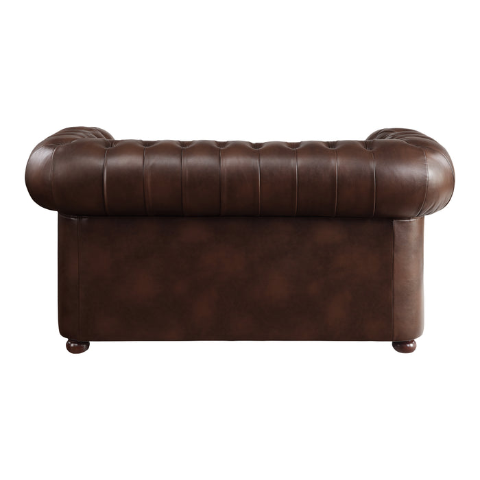 Tiverton Loveseat in Brown - 9335BRW-2