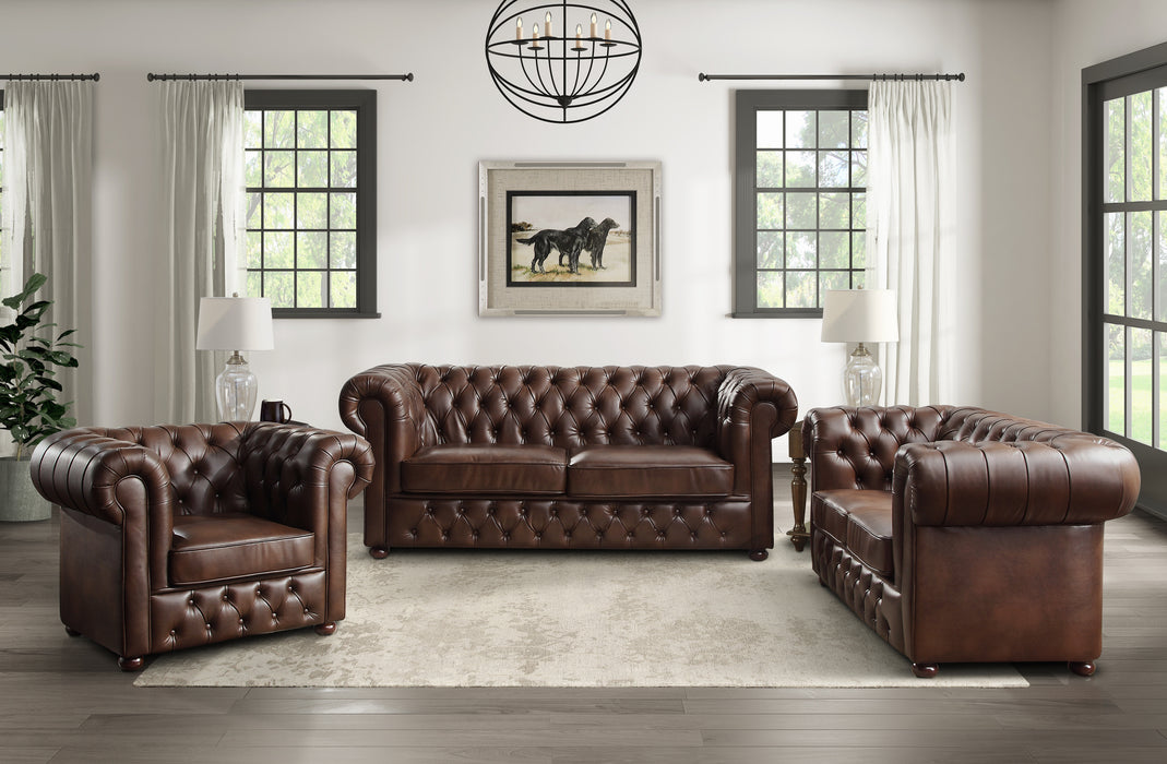 Tiverton Sofa in Brown - 9335BRW-3