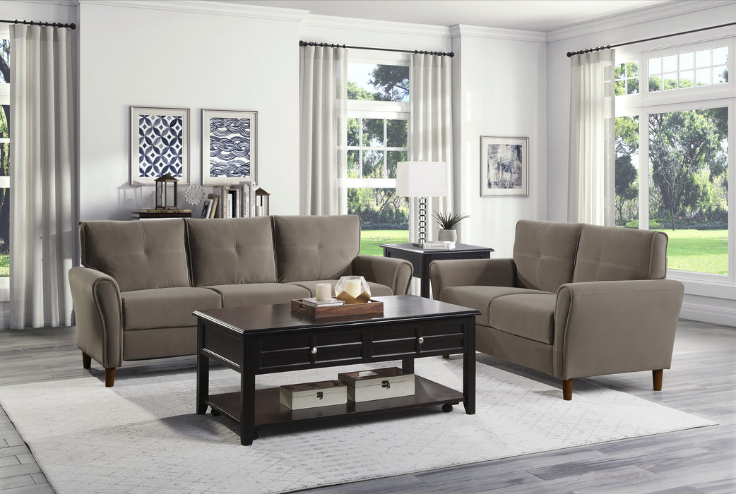 Dunleith Loveseat in Brown - 9348BRW-2