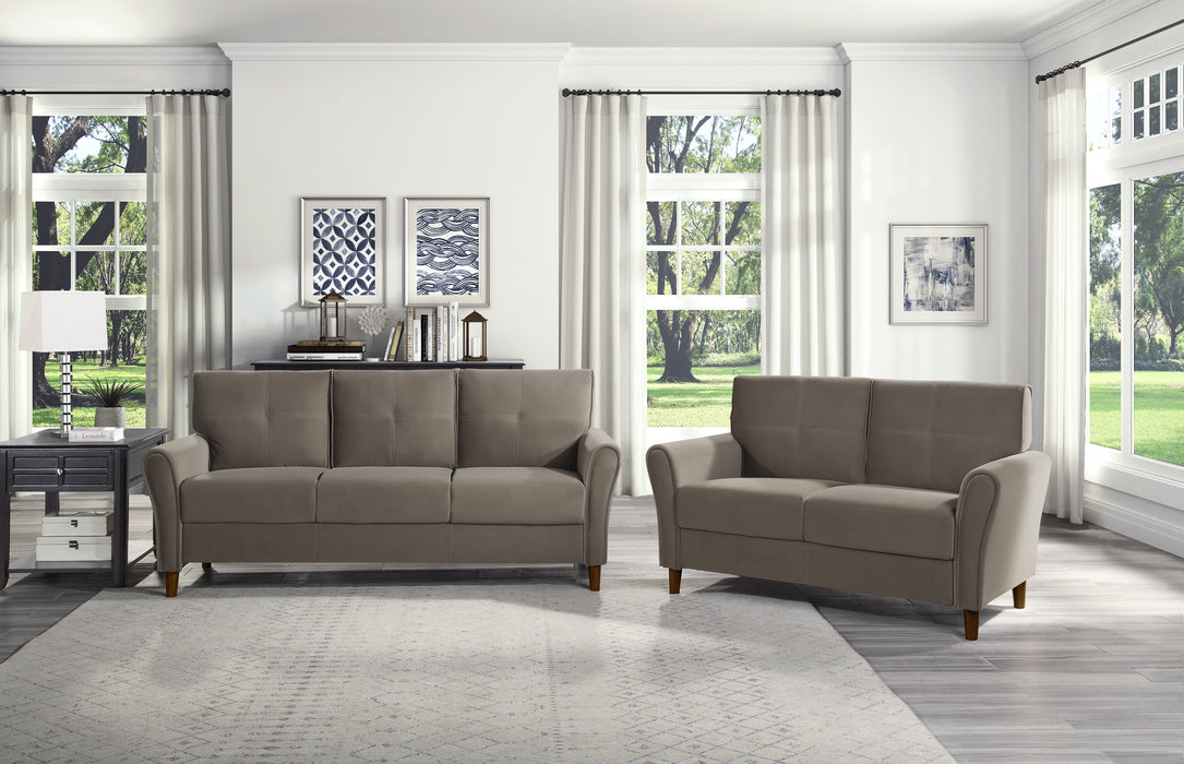 Dunleith Sofa in Brown - 9348BRW-3