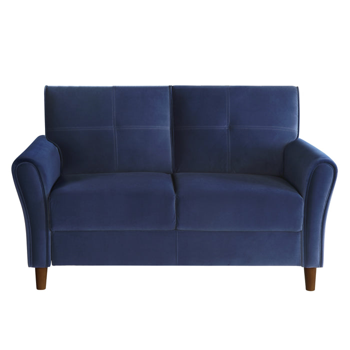 Dunleith 2pc Set: Sofa, Love in Blue - 9348BUE*2