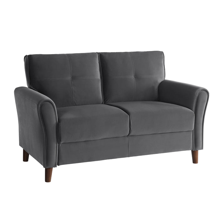 Dunleith Loveseat in Gray - 9348GRY-2