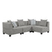 Jayne 4-Piece Modular Sectional in Gray - 9357GY*4SC image