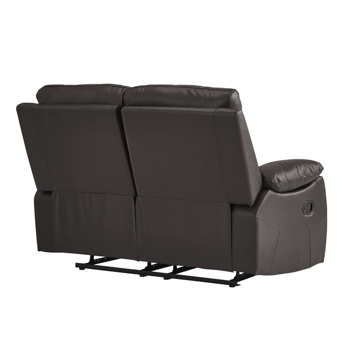 Dawson Double Reclining Loveseat in Brown - 9368BRW-2