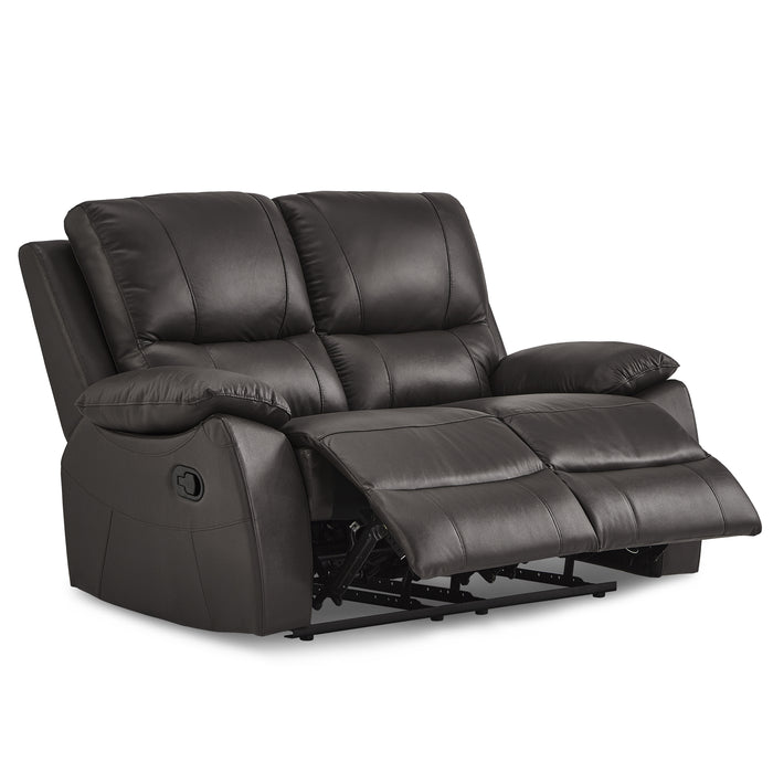 Dawson Double Reclining Loveseat in Brown - 9368BRW-2