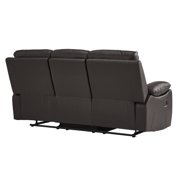 Dawson Double Reclining Sofa in Brown - 9368BRW-3