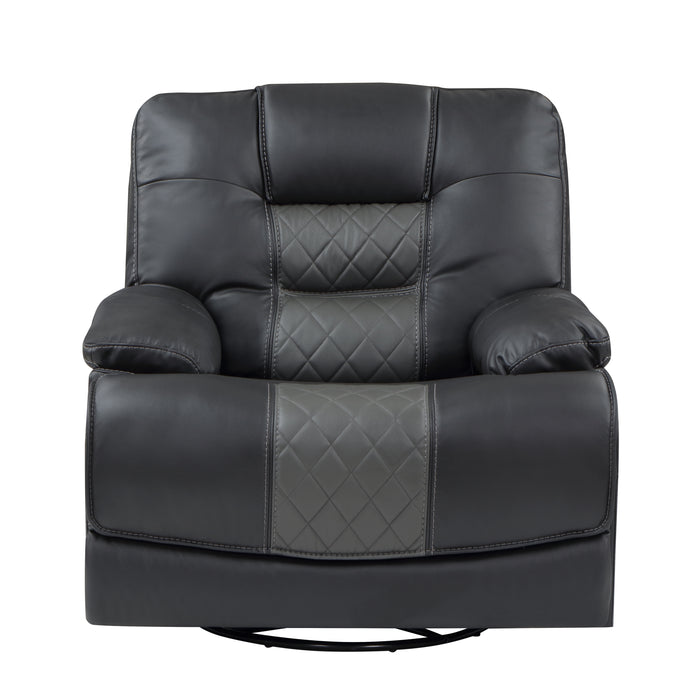 Fabian Swivel Glider Reclining Chair in Gray - 9388GRY-1 image