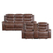 Putnam 2PC SET: SOFA, LOVE in Brown - 9405BR*2 image