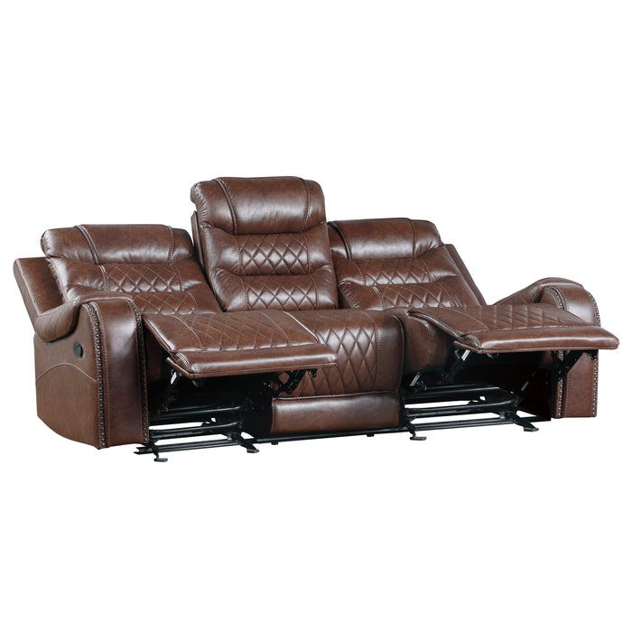 Putnam 2PC SET: SOFA, LOVE in Brown - 9405BR*2