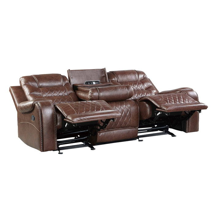 Putnam 2PC SET: SOFA, LOVE in Brown - 9405BR*2