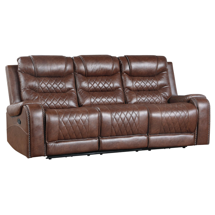 Putnam 2PC SET: SOFA, LOVE in Brown - 9405BR*2