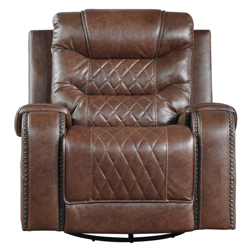 Putnam Swivel Glider Reclining Chair in Brown - 9405BR-1 image