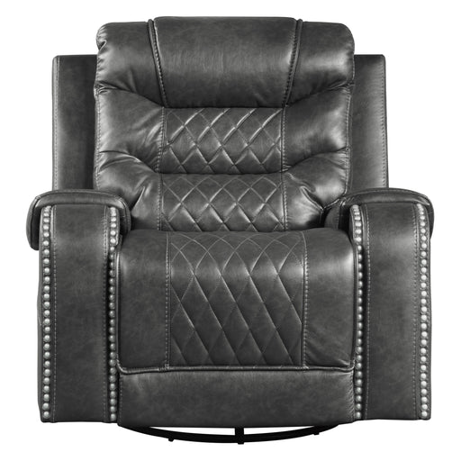 Putnam Swivel Glider Reclining Chair in Gray - 9405GY-1 image