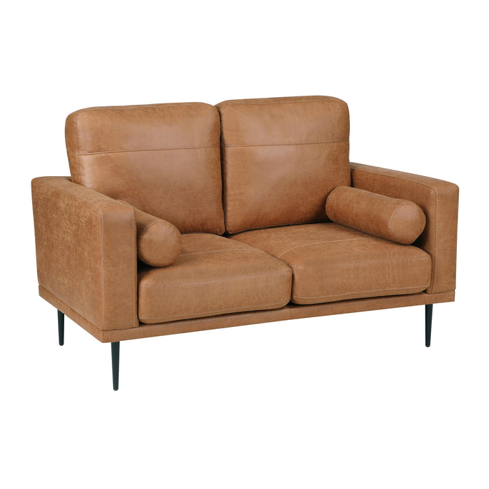 Westcliffe Loveseat in Brown - 9416CAR-2