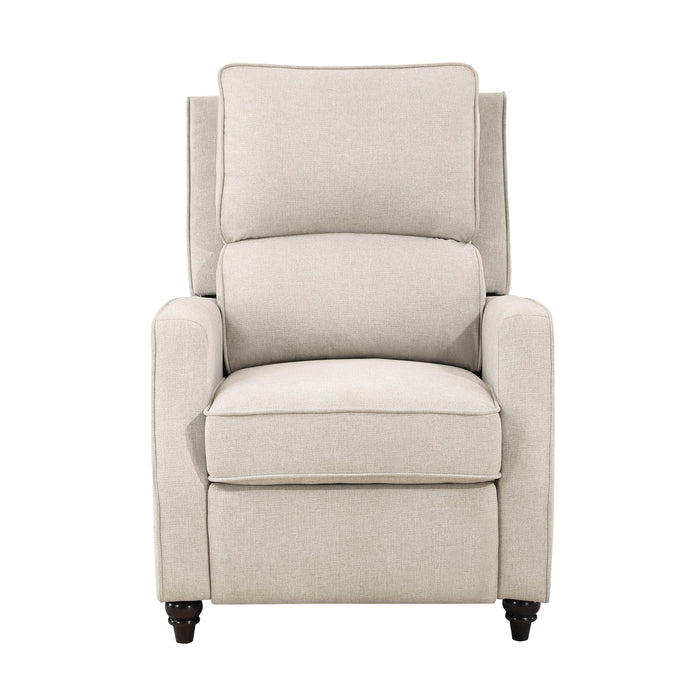 Loveland Push Back Reclining Chair in Beige - 9418BE-1 image