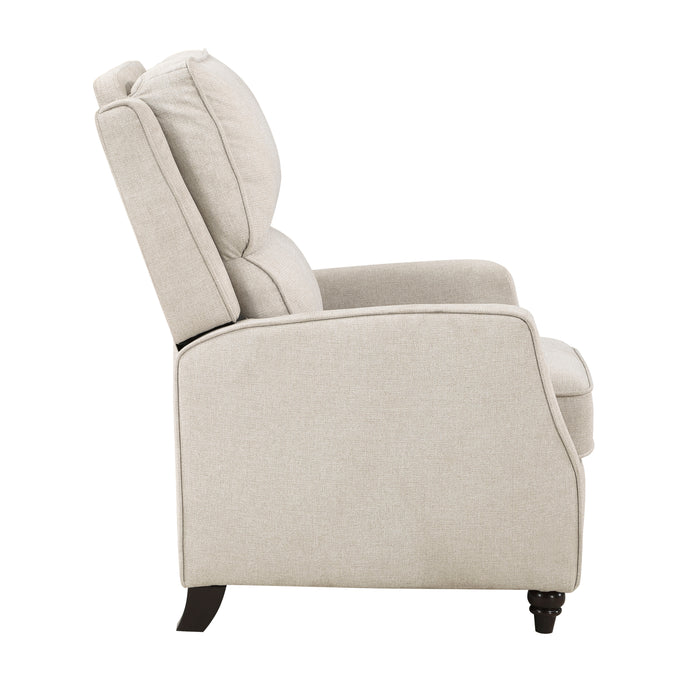 Loveland Push Back Reclining Chair in Beige - 9418BE-1