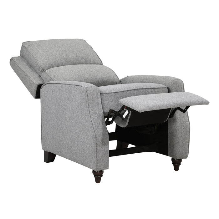 Loveland Push Back Reclining Chair in Gray - 9418GY-1