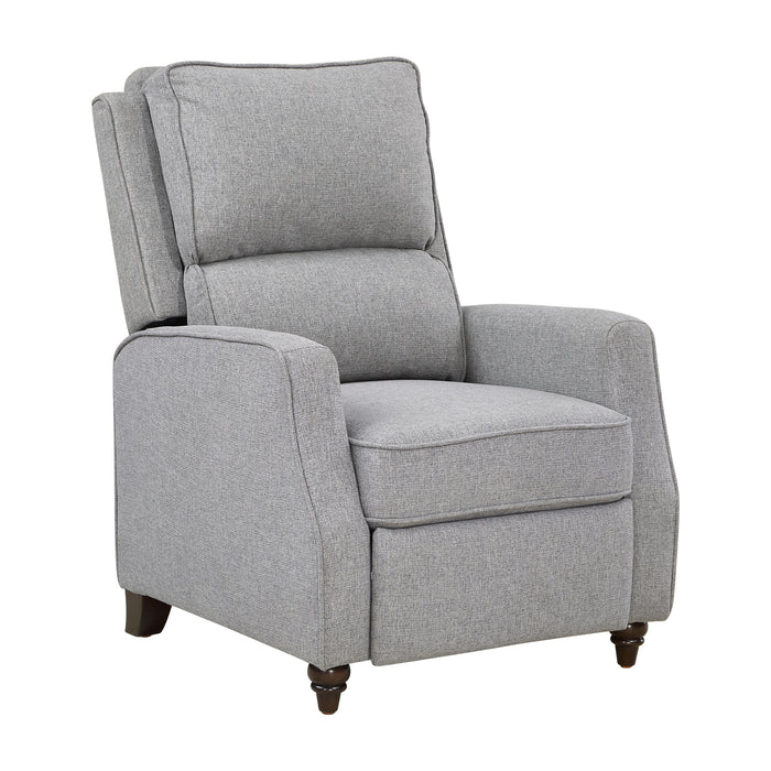 Loveland Push Back Reclining Chair in Gray - 9418GY-1