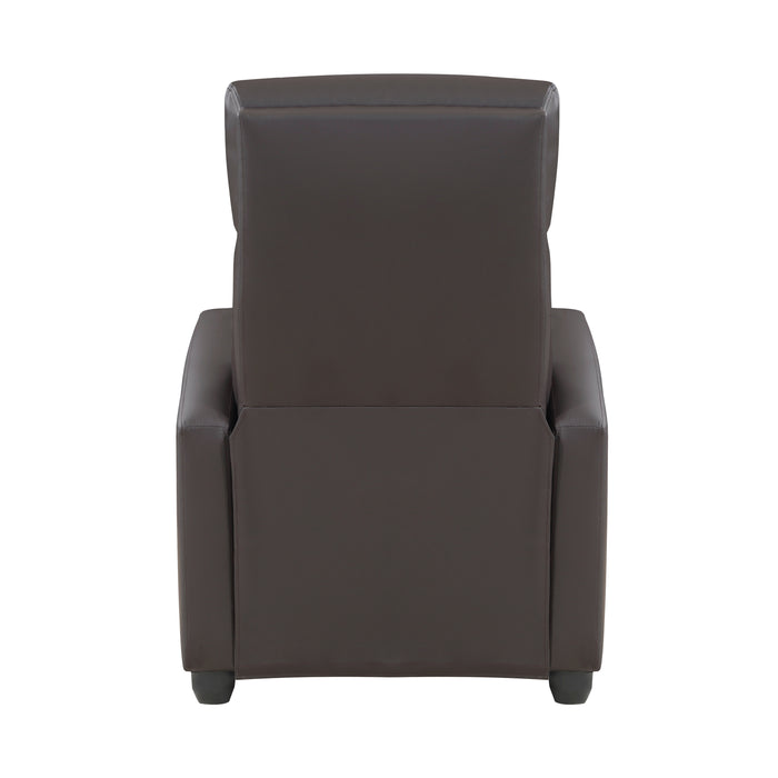 Greenfield Push Back Reclining Chair in Brown - 9420DB-1