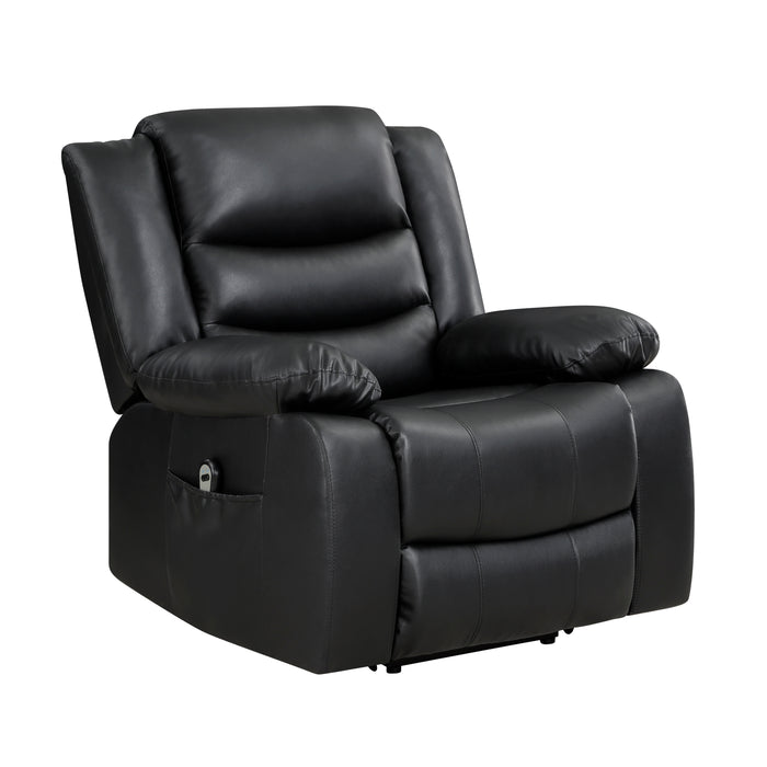 Carson Power Lift Chair in Black - 9423BLK-1LT