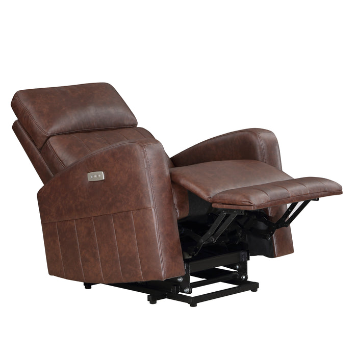 Wheaton Power Lift Chair in Brown - 9424BR-1LT