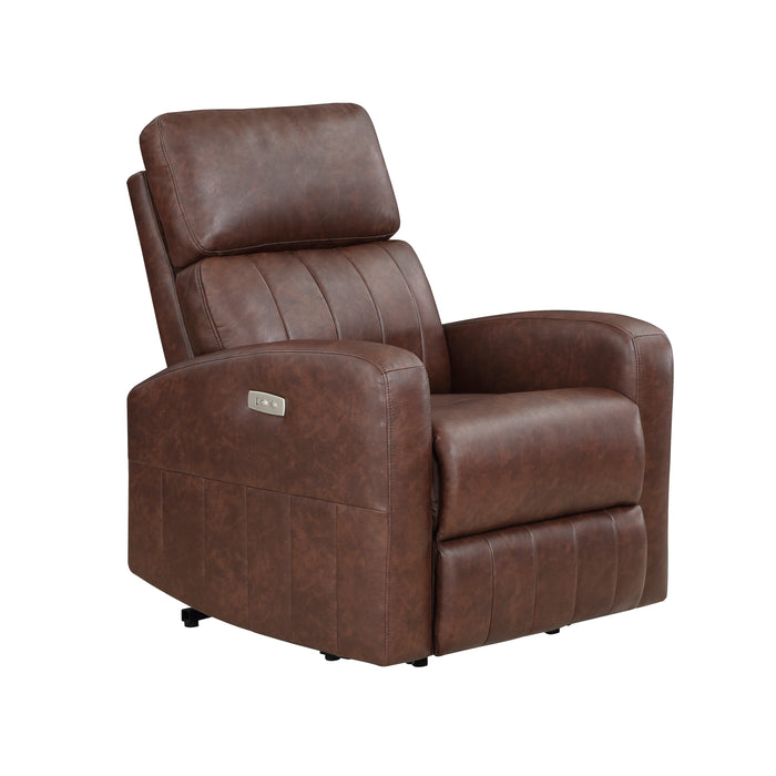 Wheaton Power Lift Chair in Brown - 9424BR-1LT