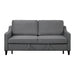 Adelia Convertible Studio Sofa with Pull-out Bed in Gray - 9428DG-3CL image