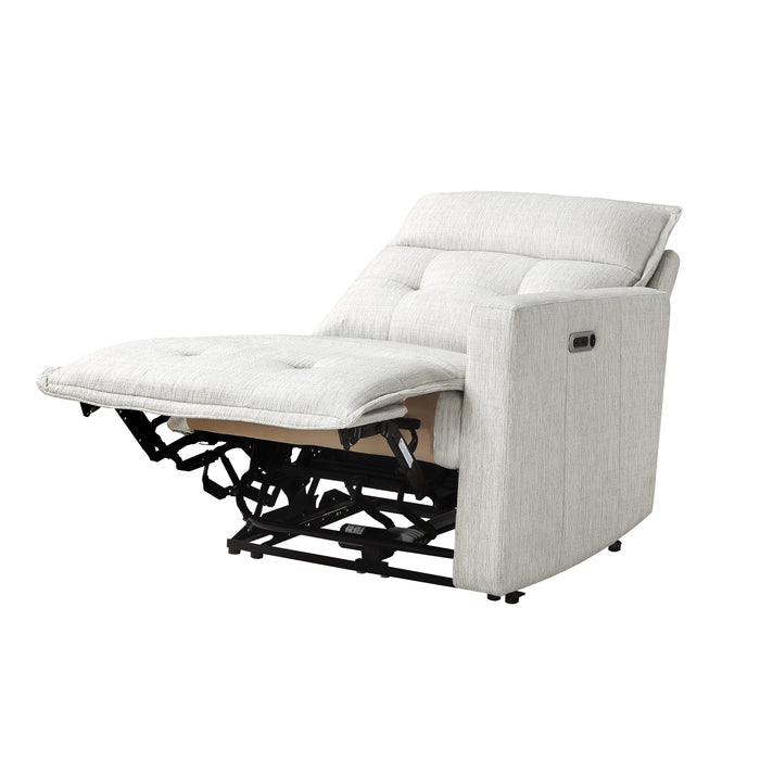 Salida (2/6)Power Right Side Reclining Chair with Power Headrest in White - 9444HMP-RRPWH