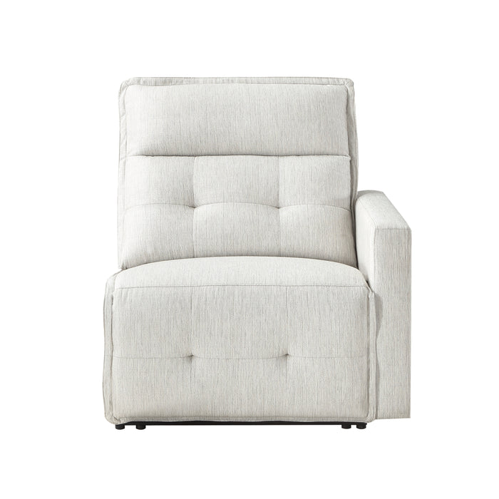 Salida (2/6)Power Right Side Reclining Chair with Power Headrest in White - 9444HMP-RRPWH image