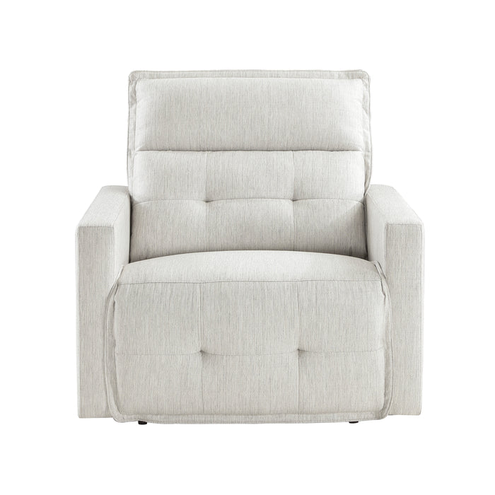 Salida Power Reclining Chair with Power Headrest in White - 9444HMP-1PWH image